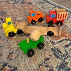 Melissa and Doug 15 piece Wooden Stackable Truck & Buildable pieces